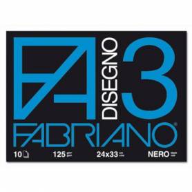 ALBUM FABRIANO F3 NERI 24X33 10FF