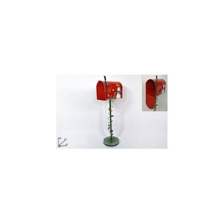 CASETTA DELL LETTERE LATTA PUPAZZO DI NEVE 95 CM