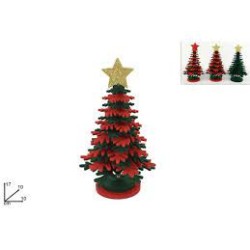 ALBERO FELTRO VERDE-ROSSO CM.17