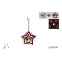 STELLA LEGNO APPENDINO C/LUCE CM.12