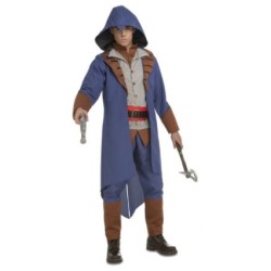 VESTITI ASSASSINO AZZURRO TAGLIA XS