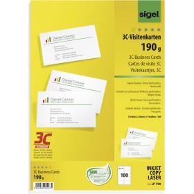 BIGLIETTI DA VISITA EXTRA BIANCO 100pz 190GR