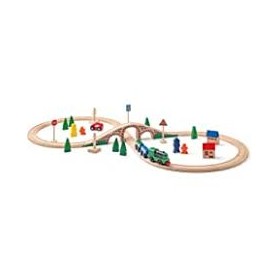 TRENINO C/3 VAGONI PISTA 120X60 CM