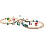 TRENINO C/3 VAGONI PISTA 120X60 CM