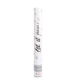 CANNONE SPARACORIANDOLI 40 CM PETALI BIANCHI