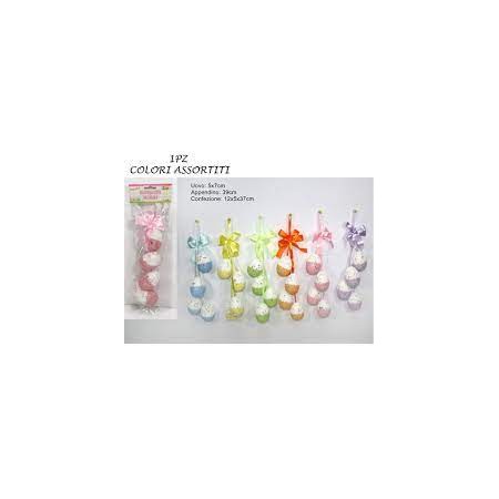 UOVA DECORATE 4PZ PAILETTES 7 CM