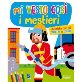 ALBUM DA COLORARE MI VESTO COSI' I MESTIERI