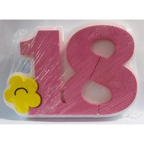 POLISTIROLO FIORE 18 ROSA