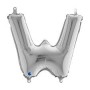 PALL. MYLAR LETTERA W CM 102 ARGENTO