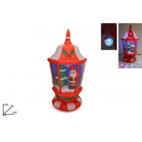 GONFIABILE C/BABBO NATALE E ALBERO