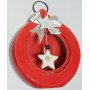 LANTERNE CERAMICA TONDA CON FIOCCO.
