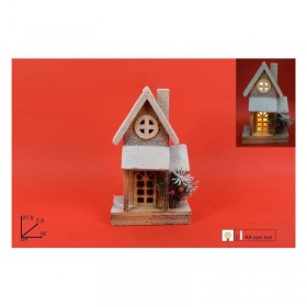 CASETTA LEGNO C/LUCI E GLITTER