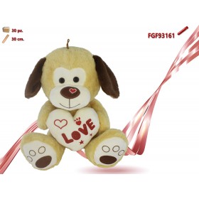 ORSO PELUCHE CON CUORE CM.30