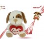 CANE PELUCHE CON CUORE CM.30