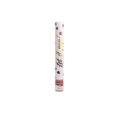 CANNONI SPARA CORIANDOLI PETALI ROSSI CM40