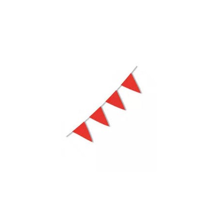 FESTONI BANDIERINE 20X30 10 MT ROSSE