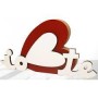 SCRITTA LEGNO DECORATIVA IO E TE 23*12 CM