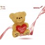 ORSO PELUCHE CON CUORE CM.25