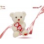 PELUCHE ORSO CON 3 CUORI CM.55