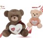 PELUCHE ORSO CON CUORE CM.55
