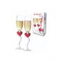 COPPIA FLUTE CON CUORI