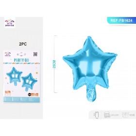 PALLONCINI MYLAR STELLA BLU CM.25