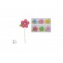SPILLONE FIORE TESSUTO 16 CM