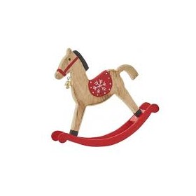 CAVALLO A DONDOLO IN LEGNO
