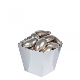 12 BOX PORTACONFETTI ARGENTO