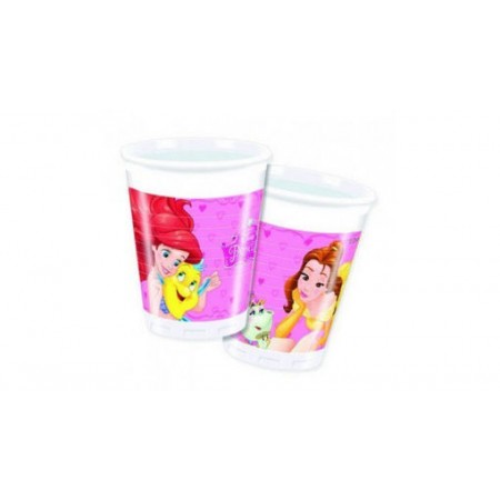 BICCHIERI PLASTICA PRINCIPESSE PZ.8