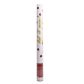 CANNONE SPARACORIANDOLI 60 CM PETALI ROSSI