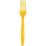 FORCHETTE IN PLASTICA GIALLE PZ.24