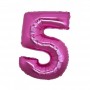 PALL. MYLAR NUMERO 5 CM 102 FUXIA