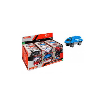 MEZZI D-CAST 1:64 POLIZIA/AMBULANZA/POMPIERI/SWAT