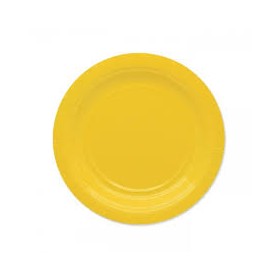 PIATTI PICCOLI GIALLI BIO PZ.25