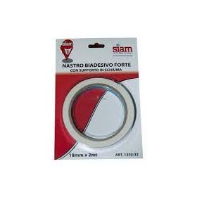 NASTRO BIADESIVO 18X2 MT SIAM