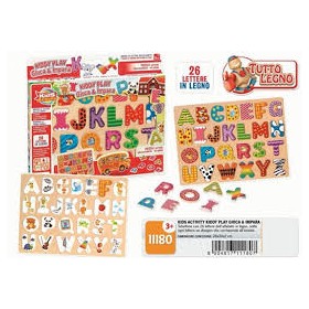 GIOCO LEGNO PUZZLE ALFABETO 30*22*08 CM