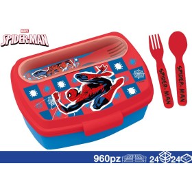 PORTAMERENDE CON POSATE SPIDERMAN