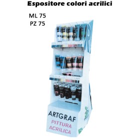 ESPOSITORE COLORI ACRILICI ML.75 ARTGRAF PZ.75