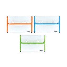 BUSTE A4 BORDATE COL. ASS. C/2 BOTTONI