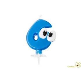 CANDELE OCCHI BLU N6