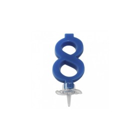 CANDELE MINI BLU COBALTO N 8