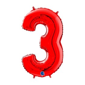 PALL. MYLAR NUM 3 CM 102 ROSSO