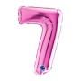 PALL. MYLAR NUMERO 7 CM 102 FUXIA