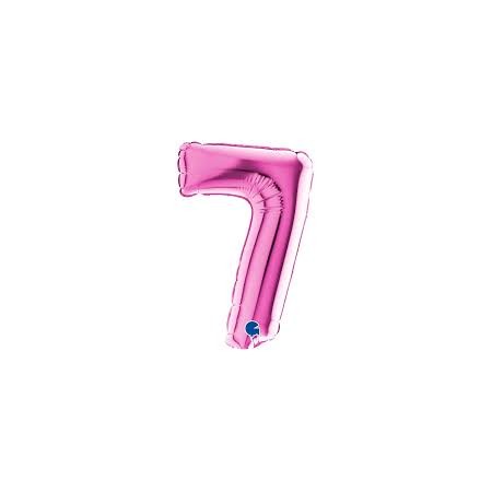 PALL. MYLAR NUMERO 7 CM 102 FUXIA