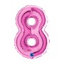 PALL. MYLAR NUMERO 8 CM 102 FUXIA