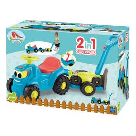 TRATTORE CAVALCABILE C/RIMORCHIO E TAGLIAERBA