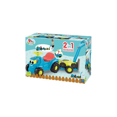 TRATTORE CAVALCABILE C/RIMORCHIO E TAGLIAERBA