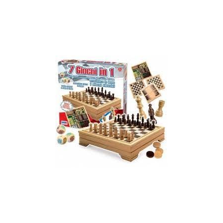 SCACCHIERA 7 IN 1 SCACCHI/DAMA