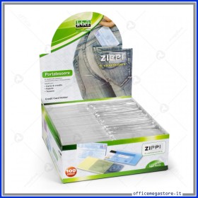 PORTATESSERE TRASPARENTE 100PZ